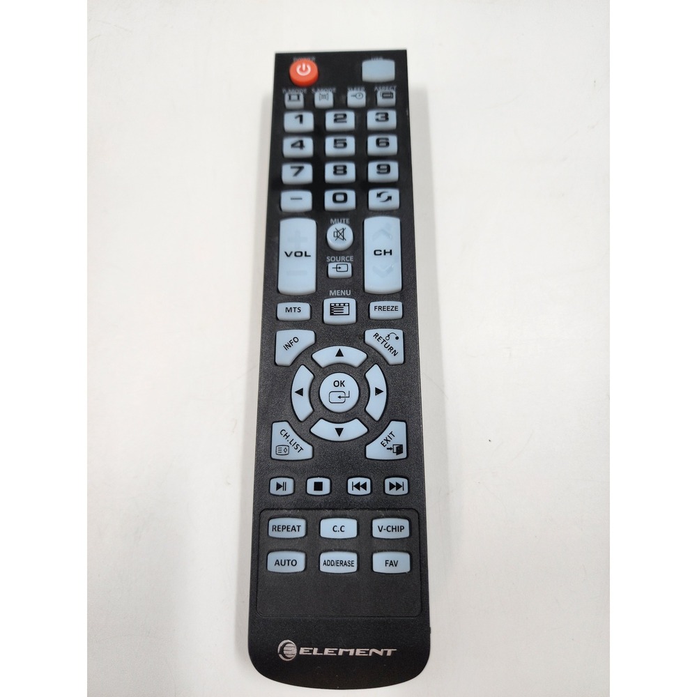 Element TV Remote Control Replacement Black